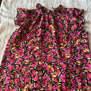 SHEIN Floral Maternity Blouse - Pink and Orange